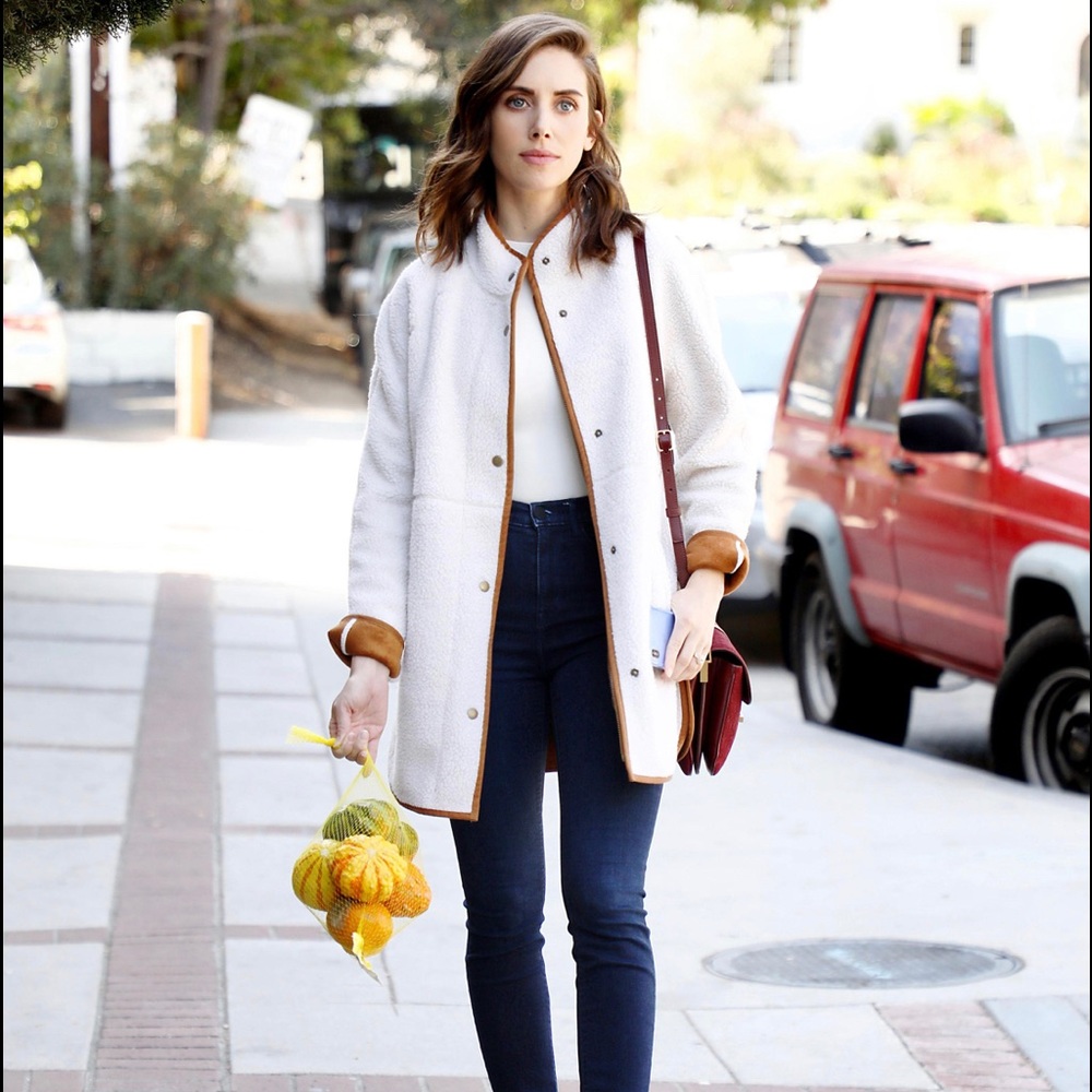 OLD NAVY PLUS SIZE SNAP-FRONT LONG SHERPA COAT